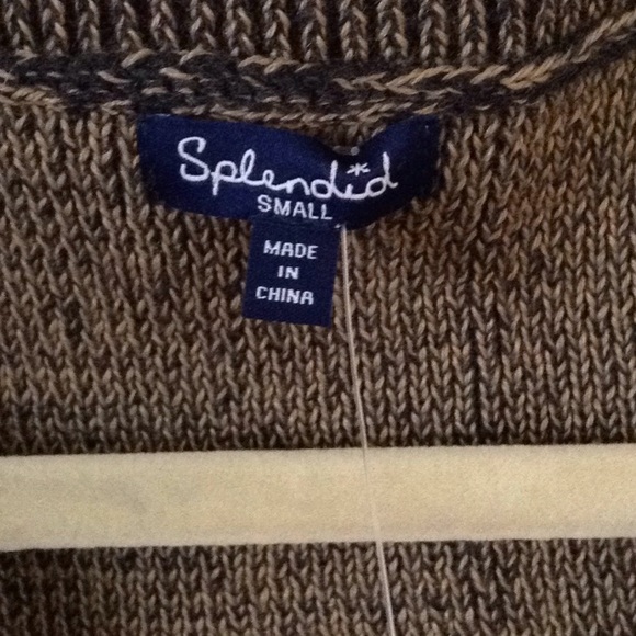 Splendid cold shoulder short sleeve sweater - Picture 2 of 4